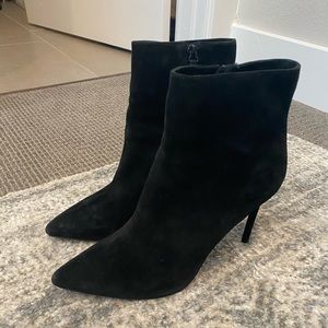 Alice + Olivia Black Suede Booties